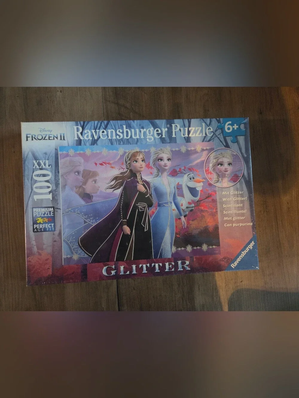 Ravensburger Frozen II Glitter Puzzle 100 Piece Xxl New Sealed